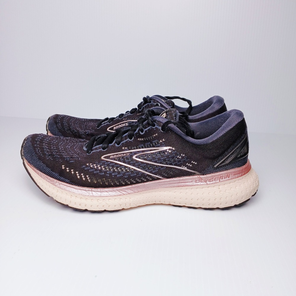 Brooks Glycerin 19 Womens Running Shoes Black Rose Gold 1203431B074 Size 9.5 B‎